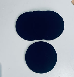 Black Acrylic Round