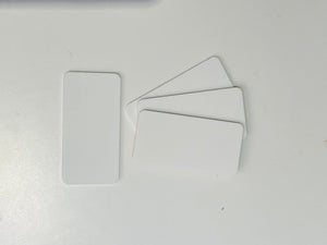 White Acrylic Place cards